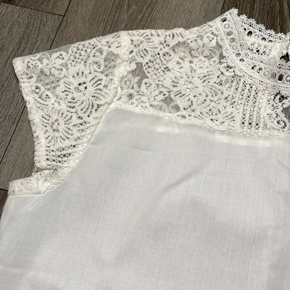 Shein White Blouse Size Large - Picture 5 of 16